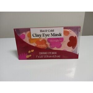 Ustyle Pink Floral And Blue Floral Hot & Cold Clay Eye Mask Reusable